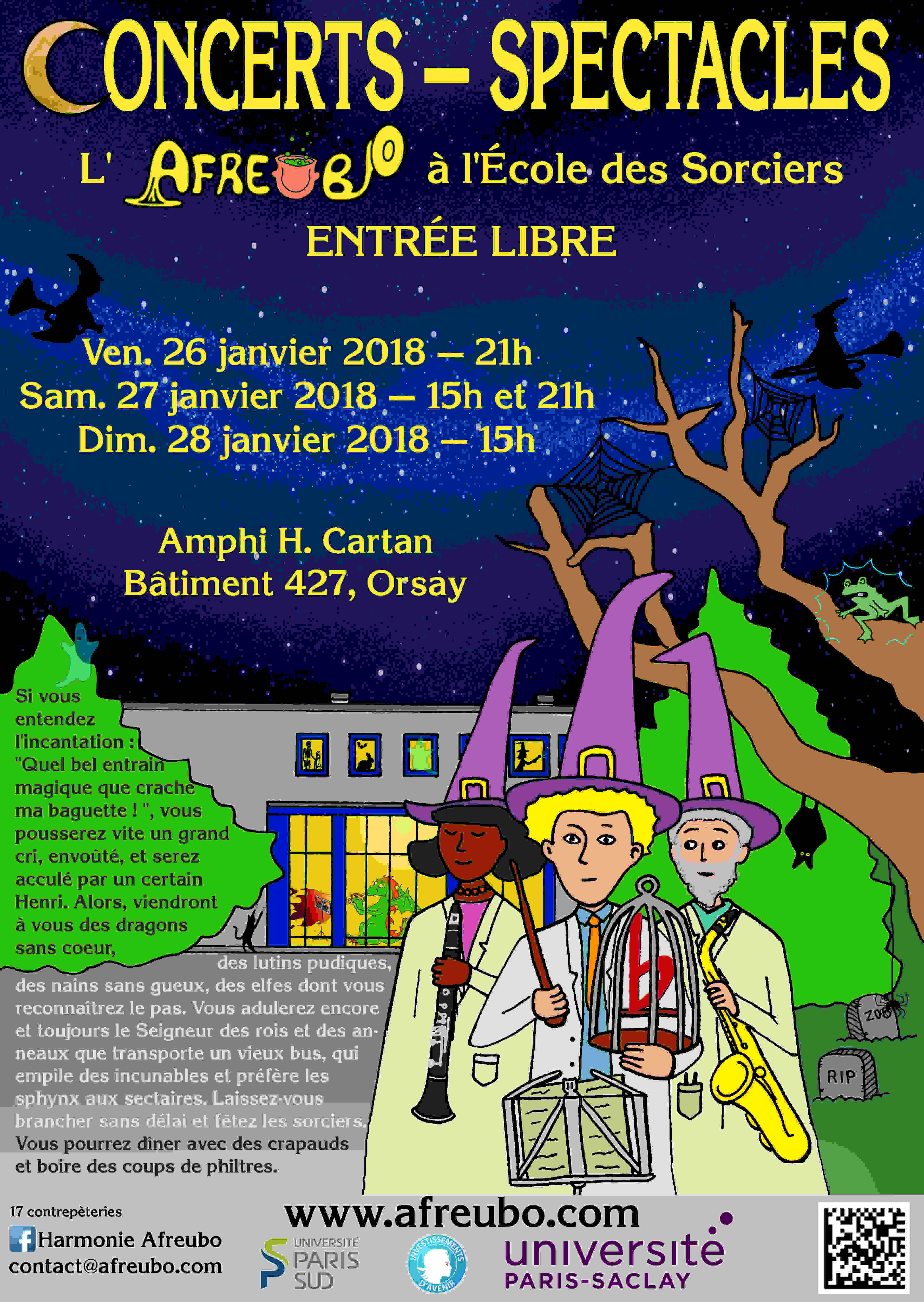 Concerts spectacles de l'AFREUBO